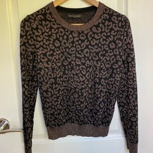 Banana Republic Metallic Leopard Sweater